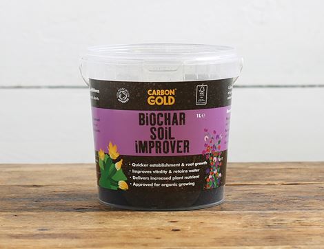 biochar soil improver suitable for organic growing carbon gold