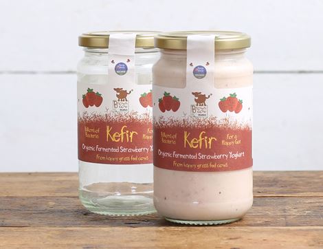 strawberry kefir yogurt brown cow 450g