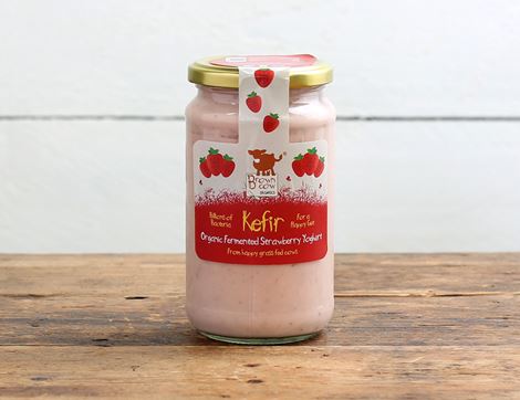 strawberry kefir yogurt brown cow 450g