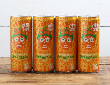 orangeade karma drinks 4 x 250ml