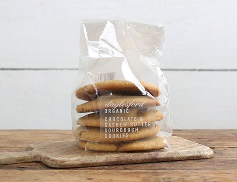 Chocolate Chip & Cashew Butter Sourdough Cookies, Organic, Daylesford (260g)