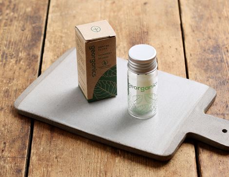 natural dental floss spearmint geo organics
