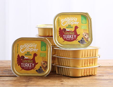 case of turkey wet food for dogs edgard & cooper