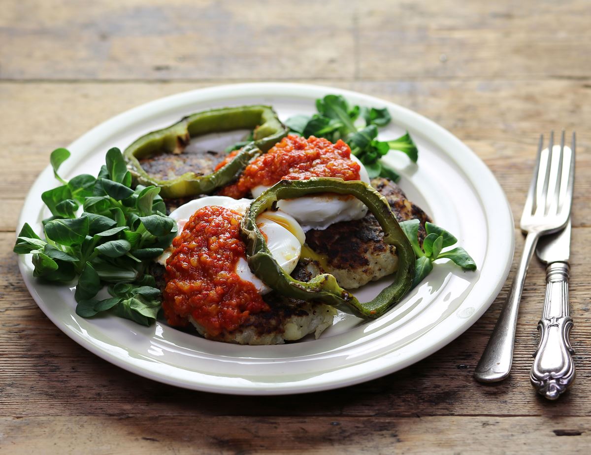 Patrick's Potato Cakes with Shamrock Peppers