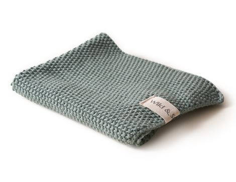 Hand Towel, Organic Cotton, Moss Green, Wild & Stone