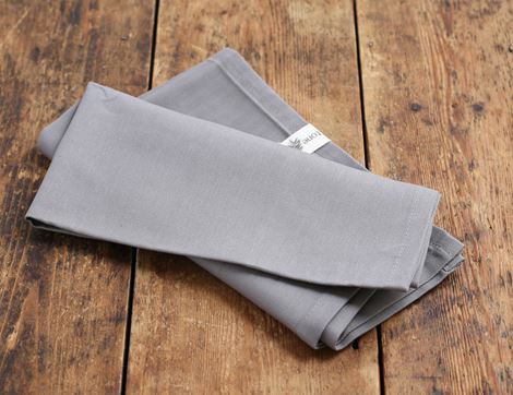 Tea Towels, Organic Cotton, Dove Grey, Wild & Stone (Set of 2)