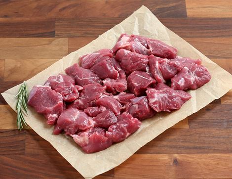 diced goat 100% pasture fed the green butcher