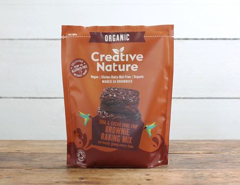chia cacao chip brownie mix