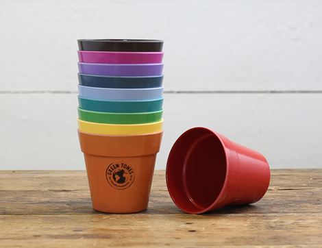 eco plant pots recycled bamboo greentones