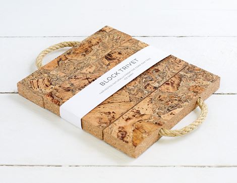 cork block trivet liga eco living