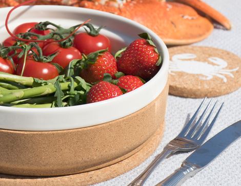 Ceramic Salad Bowl, Cream, LIGA Eco Living