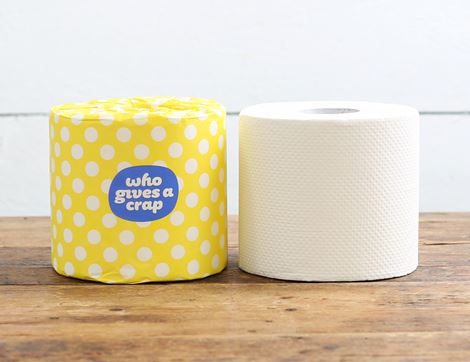100% Recycled Toilet Paper, Who Gives a Crap (4 pack)