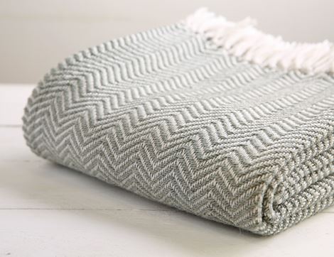 blanket dove grey weaver green