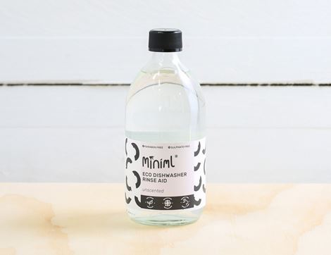 Dishwasher Rinse Aid, Glass Bottle, Miniml (500ml)