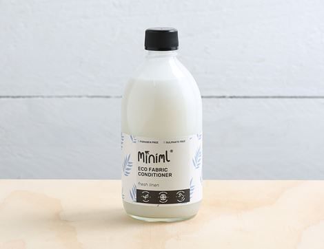 fresh linen fabric conditioner glass bottle miniml