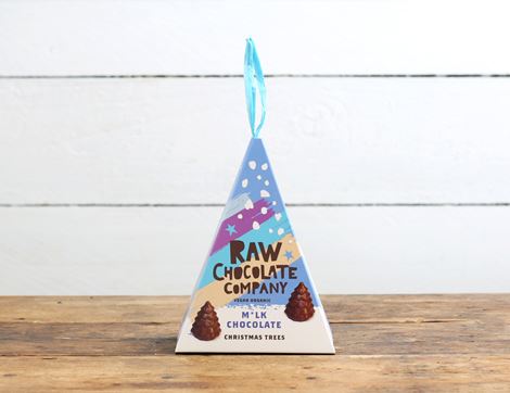 m*lk chocolate christmas trees raw chocolate co