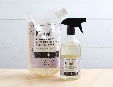 french lavender anti-bacterial surface cleaner starter bundle miniml