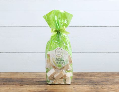 montelimar nougat pieces with almonds la ruche d'or