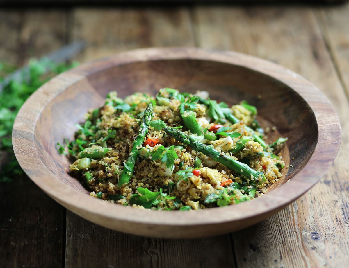 zzARCHIVE Asparagus & Egg Fried Quinoa