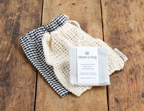 Face Gift Set, Organic Cotton, Vesta Living