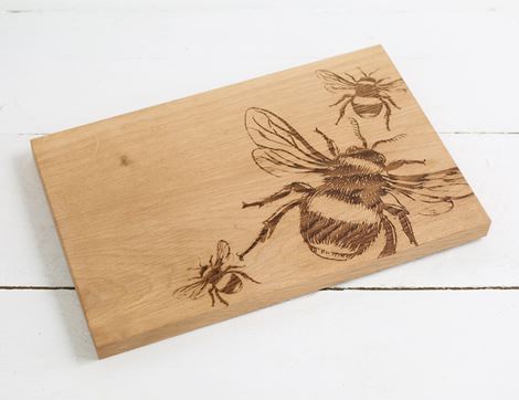 chopping board bee print selbrae house