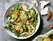 Spiced Broccoli & Fresh Coconut Salad