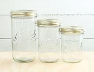 glass storage jar bundle le parfait set of 3