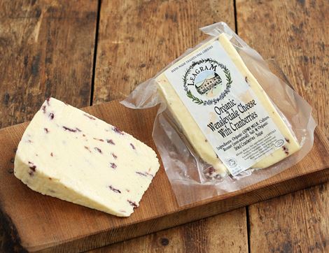 Wensleydale with Cranberries Leagram Organic Dairy