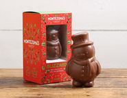 milk chocolate snowman with milk chocoate buttons