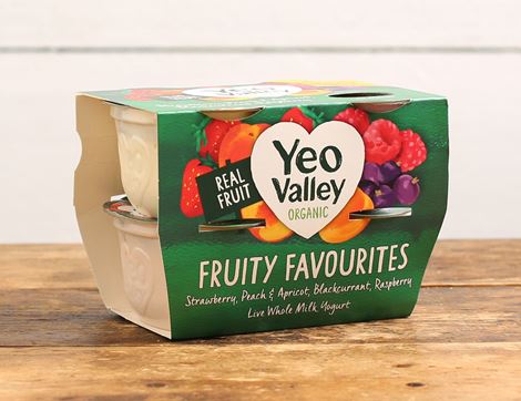 Fruity Favourites, Organic, Yeo Valley (4 x 110g)