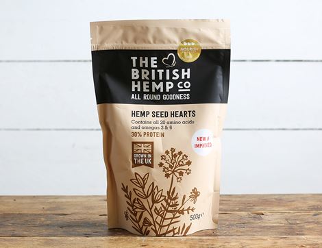 Hemp Seed Hearts, Non-Organic, The British Hemp Co. (500g)