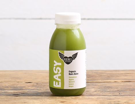 Cucumber, Apple, Spinach, Lemon & Ginger Juice, Organic, Rebel Kitchen (250ml)