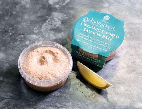 Smoked Salmon Pâté, Organic, Inverawe (150g)