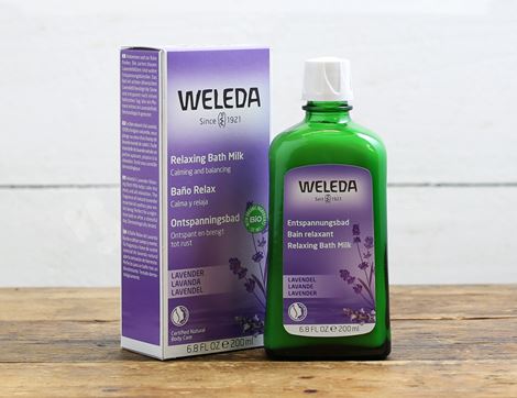 lavender relaxing bath milk weleda