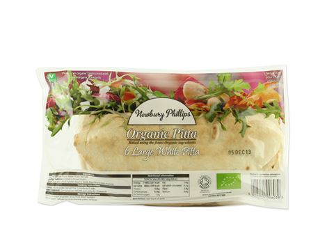 Large White Pitta Bread, Newbury Phillips (380g, pack of 6)