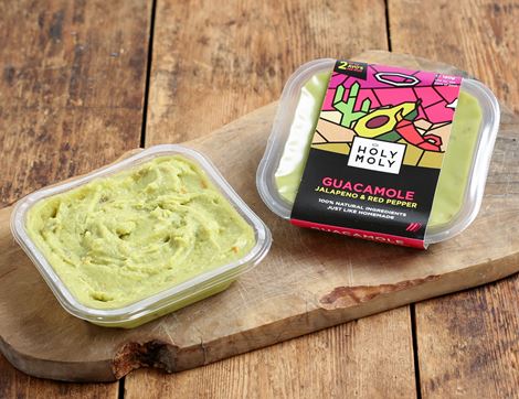 jalapeno & red pepper guacamole holy moly