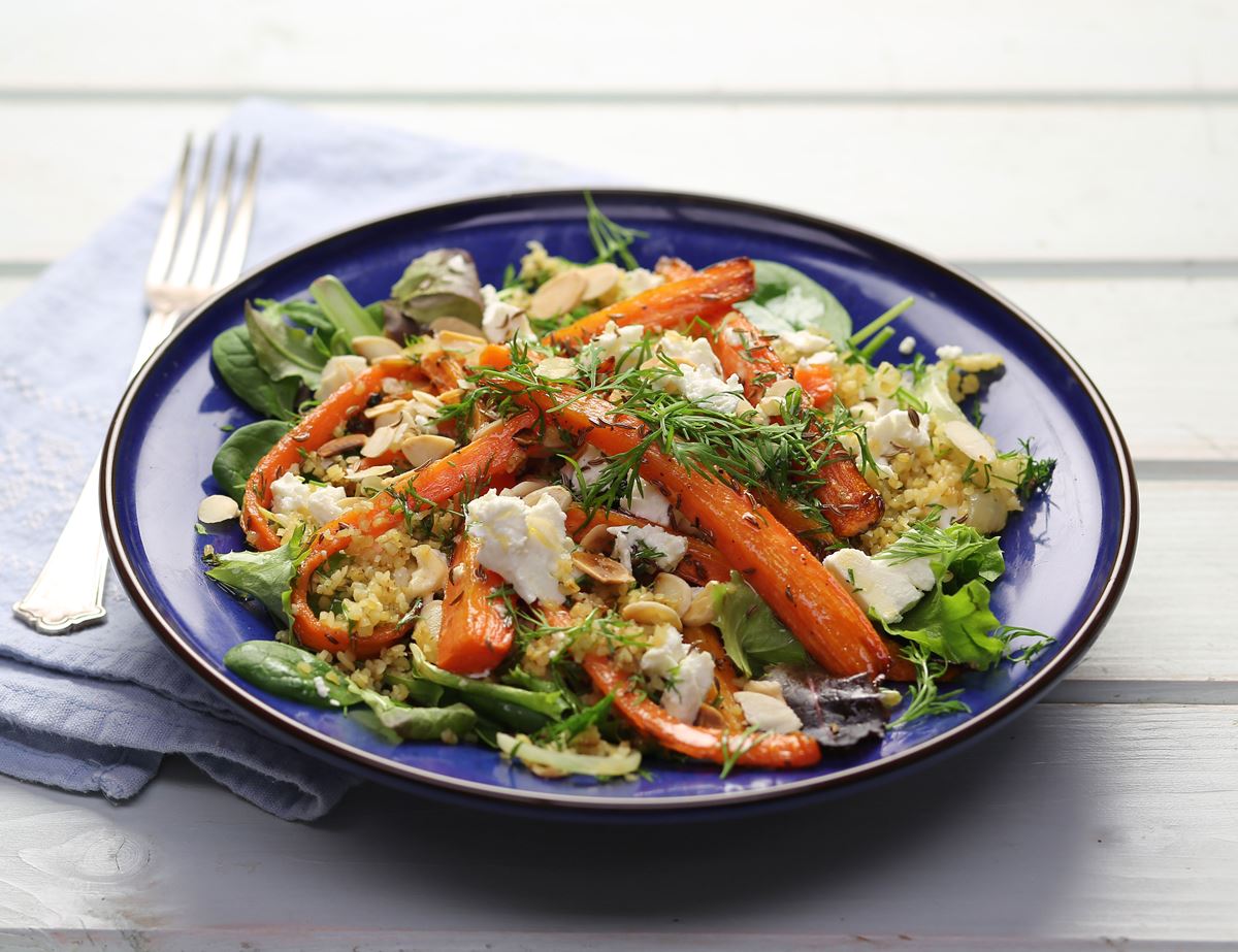 Honeyed Roast Carrot & Feta Pilaf