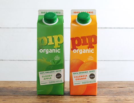 one of each juices (orange & apple) pip organic