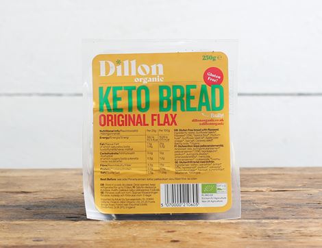 Original Flax Bread, Gluten Free, Organic, Dillon Organics (250g)