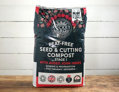 peat-free seed & cutting compost rocketgro