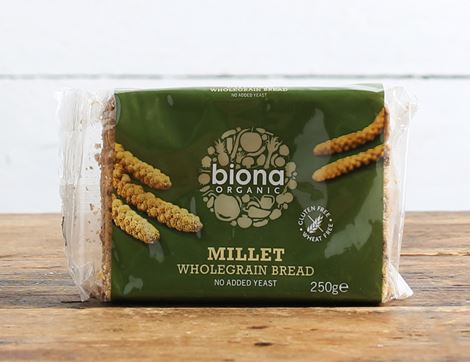 Millet Bread, Gluten Free, Organic, Biona (250g)