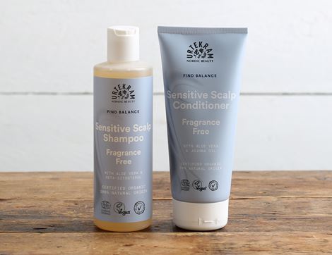 shampoo & conditioner duo fragrance-free urtekram