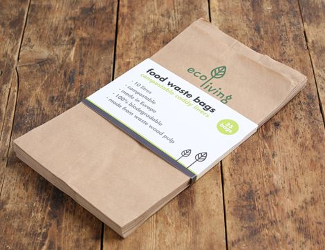 compostable food waste paper bags ecoliving