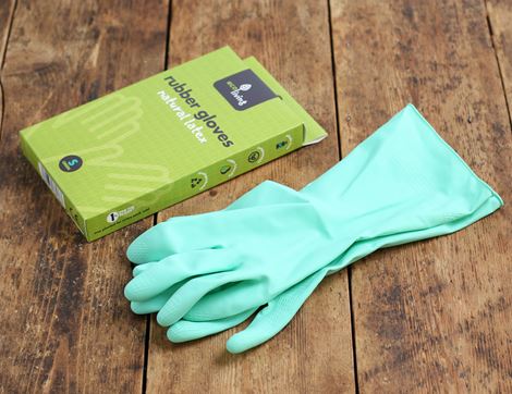 natural latex rubber gloves medium ecoliving