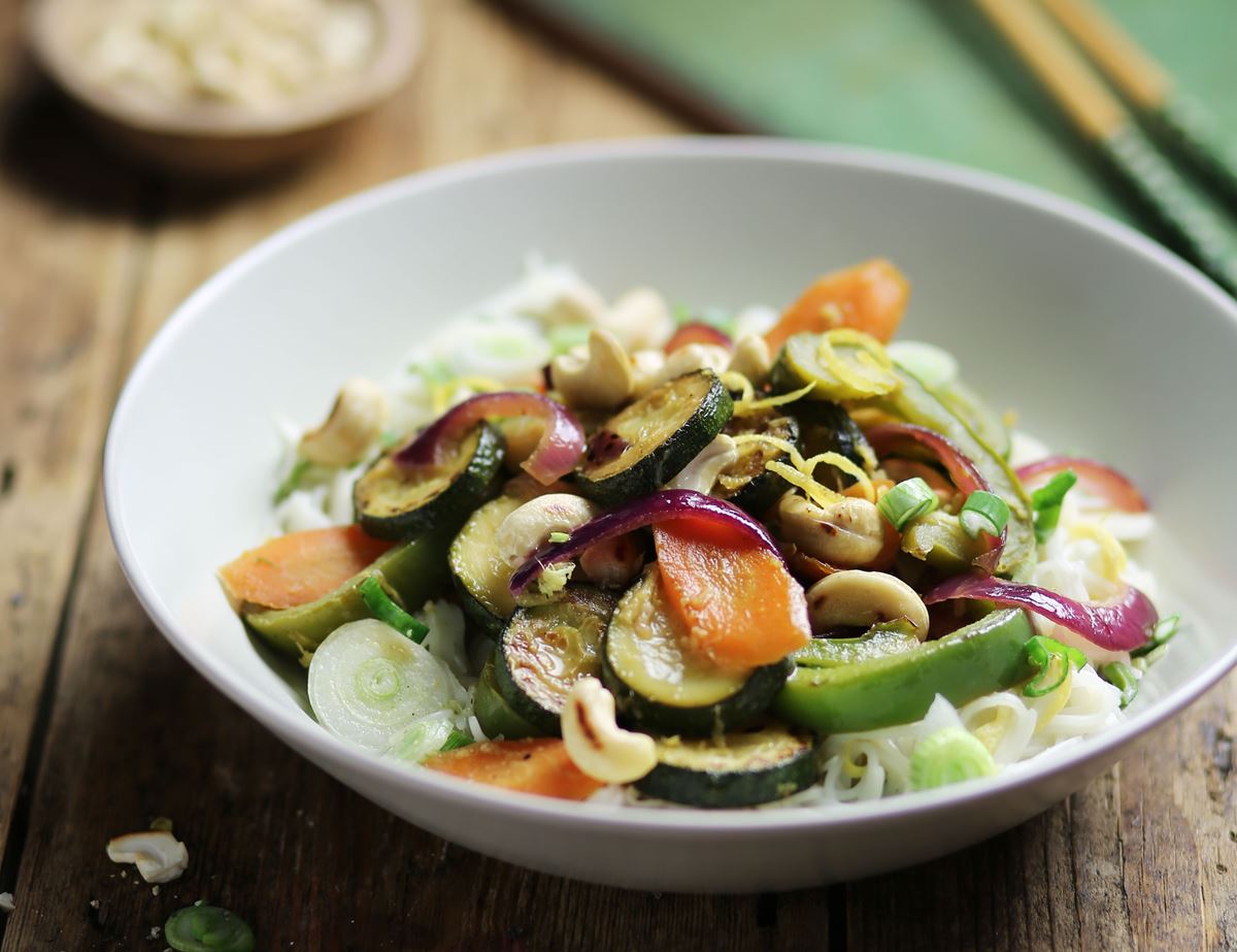 Sweet & Sour Veg with Nutty Noodles