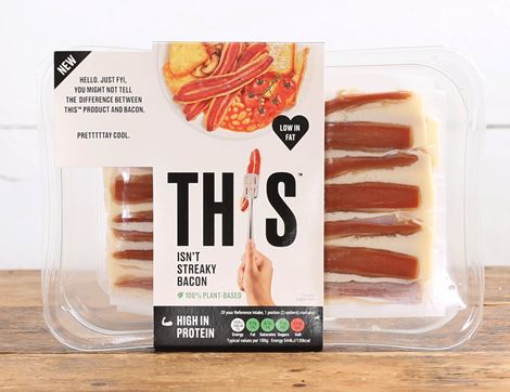 this isn't streaky bacon plant-based rashers b corp non-organic this