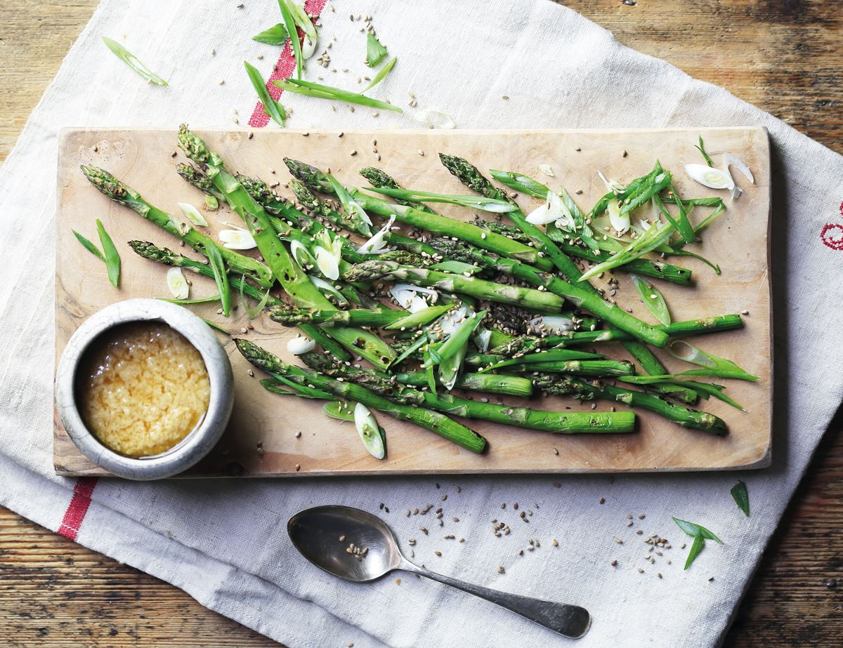 Miso & Sesame Dressed Asparagus