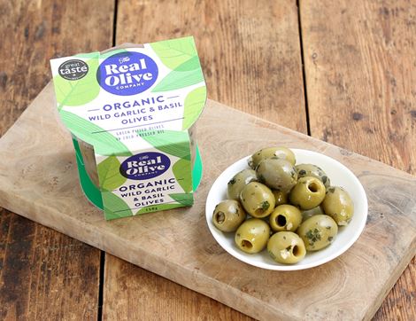 wild garlic & basil olives the real olive company