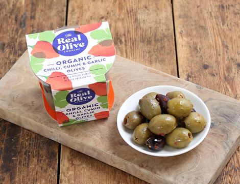 chilli cumin & garlic olives the real olive company