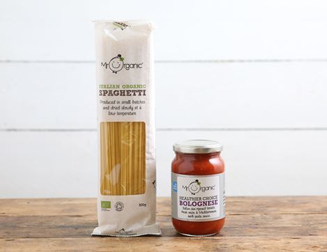 spaghetti & bolognese sauce bundle mr organic